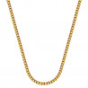 COH0029 BOBIJOO Collana con catena di gioielli in maglia veneziana 2 mm 55 cm in acciaio dorato