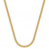 COH0029 BOBIJOO Jewelry Kettenhalskette Venezianisches Netz 2mm 55cm Stahl Gold