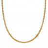 COH0030 BOBIJOO Jewelry Collar De Cadena Rollo De Malla 3mm 55cm Acero Dorado