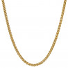 COH0033 BOBIJOO Collana con catena di gioielli Mesh Fibra di grano 3mm 55cm Acciaio oro