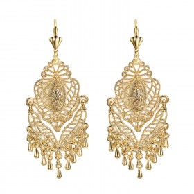 BOF0102 BOBIJOO JEWELRY Orecchini a Penzoloni Silver-tone Metallo Fiori