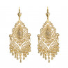 BOF0102 BOBIJOO JEWELRY Aretes Colgantes de Plata-tono de Metal Flores