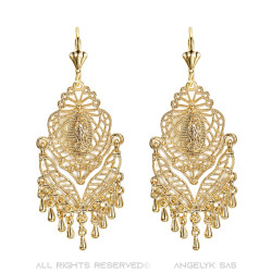 BOF0102 BOBIJOO JEWELRY Orecchini a Penzoloni Silver-tone Metallo Fiori