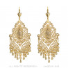 BOF0102 BOBIJOO JEWELRY Aretes Colgantes de Plata-tono de Metal Flores