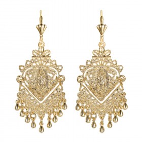 BOF0104 BOBIJOO JEWELRY Orecchini a Penzoloni Silver-tone Metallo Fiori