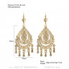 BOF0106 BOBIJOO JEWELRY Aretes Colgantes de Plata-tono de Metal Flores