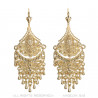 BOF0107 BOBIJOO JEWELRY Aretes Colgantes de Plata-tono de Metal Flores