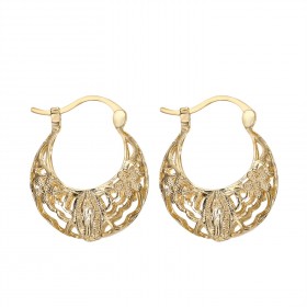 BOF0111 BOBIJOO JEWELRY Earrings Dangling Silver-tone Metal Flowers