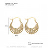 BOF0111 BOBIJOO JEWELRY Aretes Colgantes de Plata-tono de Metal Flores