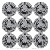 Lot of 9 Pins Seal Knights Templar, 25mm  IM#18576