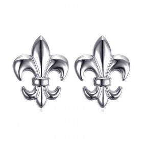 Lot de 2 Pin's Epingle Broche Fleur de Lys Laiton Argenté  IM#18587