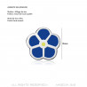 3-er set Pins Blaue Blume Gelb Myosotis Freimaurer anstecker e-Mail  IM#18601