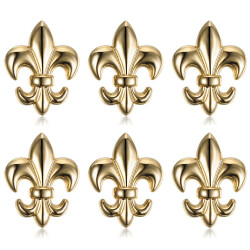 Lotto di 6 Pin Stickpin Spilla Fleur-de-Lys in Ottone  IM#18614