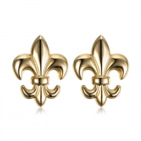 Lot de 2 Pin's Epingle Broche Fleur de Lys Laiton Doré  IM#18628