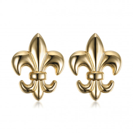 Lot of 2 Pin Stickpin Brooch Fleur-de-Lys Brass  IM#18628