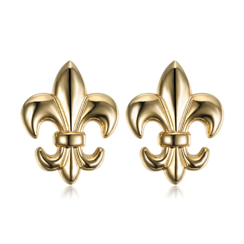 Lot of 2 Pin Stickpin Brooch Fleur-de-Lys Brass  IM#18628