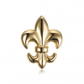 PIN0031-1 BOBIJOO Jewelry Fleur de Lys Messingstifte Mit feinem Gold vergoldet