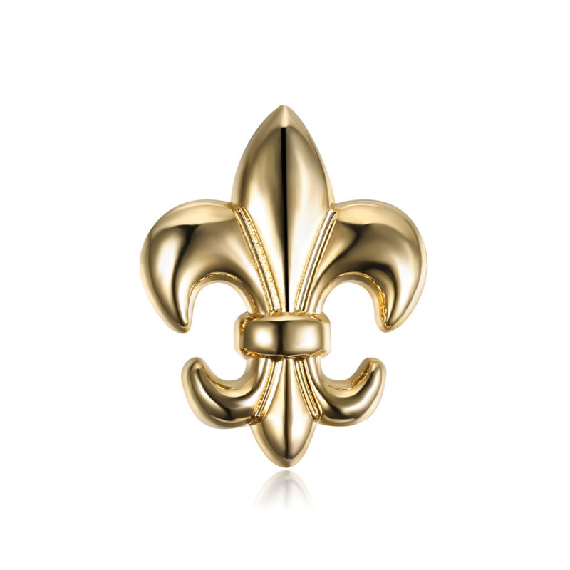 PIN0031-1 BOBIJOO Jewelry Fleur de Lys brass pins Gilded with fine gold