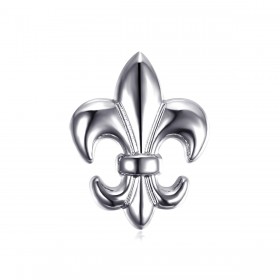 PIN0026-1 BOBIJOO Jewelry Alfileres Fleur-de-Lys en latón plateado