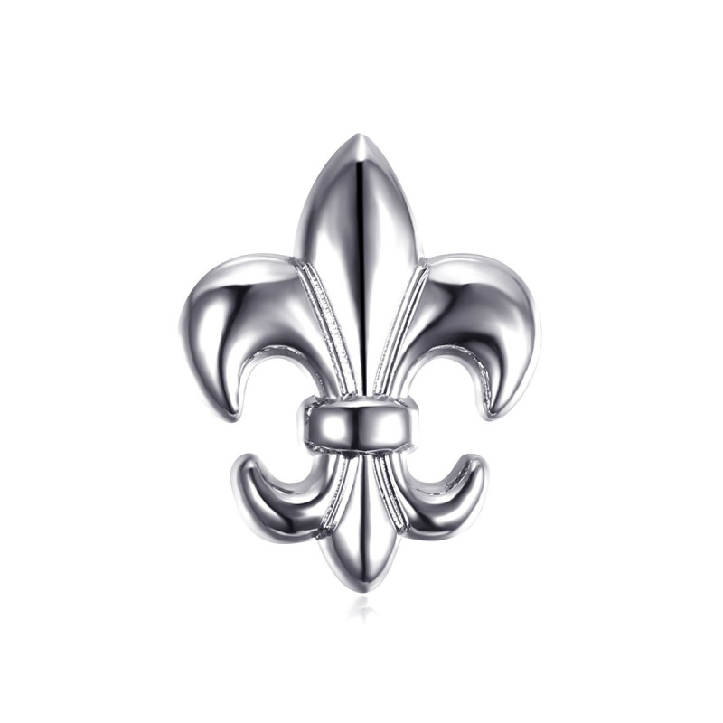 PIN0026-1 BOBIJOO Jewelry Fleur-de-Lys pins in silver brass