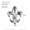 PIN0026-1 BOBIJOO Jewelry Alfileres Fleur-de-Lys en latón plateado