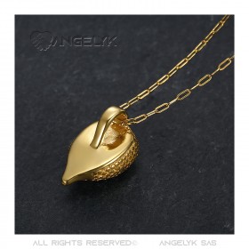 Gold Hedgehog Pendant for women in gypsy style bobijoo