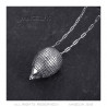 PE0319S BOBIJOO Jewelry Hedgehog pendant for woman in gypsy style Steel Silver