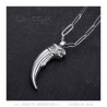PE0320S BOBIJOO Jewelry Bear claw pendant for men steel silver