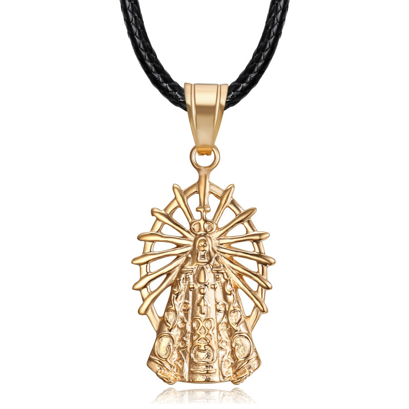 Pendentif sainte Sara Or rose, Patronne des gitans bobijoo