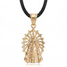PEF0066 BOBIJOO Jewelry Colgante Santa Sara oro rosa, patrona de los gitanos
