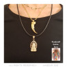 PEF0066 BOBIJOO Jewelry Colgante Santa Sara oro rosa, patrona de los gitanos