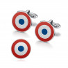 BM0049 BOBIJOO Jewelry Cufflinks and cockade pins, quality set