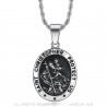 PE0099 BOBIJOO Jewelry Medallion Pendant St. Christopher Patron Travelers