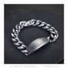 Bracelet franc-maçon large pour homme 23cm en acier bobijoo