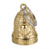 MOT0031 BOBIJOO Jewelry Gremlins bell Live to Ride Skull Cadena de motocicleta dorado