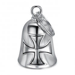 MOT0035 BOBIJOO Jewelry Campana custode Croce Templare in acciaio 316L