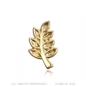 PIN0003 BOBIJOO Jewelry Pine Branch of Acacia freemason, Gold