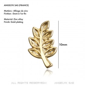 PIN0003 BOBIJOO Jewelry Kiefern-Zweig von Acacia, die Freimaurer Vergoldet, Gold