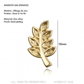 PIN0003 BOBIJOO Jewelry Pino Rama de Acacia masón, de Oro