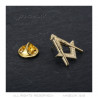 Pins Freimaurer G Winkel Zirkel Gold  IM#19071