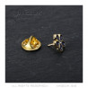 PIN0037-3 BOBIJOO Jewelry Lotto 3 spille massone Nontiscordardime 8 mm in oro, smalto e diamante