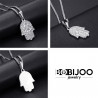 PEF0055S BOBIJOO Jewelry Hand of fatma necklace Stainless steel with chain 55cm