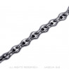Ensemble Collier + Bracelet Grain de Café Acier Argenté bobijoo