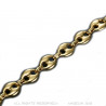 BR0267 BOBIJOO Jewelry Bracciale chicco di caffè Steel Gold: 4 misure tra cui scegliere