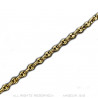 BR0267 BOBIJOO Jewelry Bracciale chicco di caffè Steel Gold: 4 misure tra cui scegliere