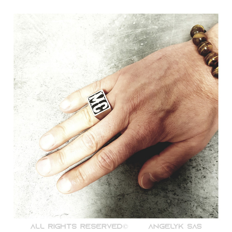 BOBIJOO JEWELRY - Bague Chevalière Biker Triker Homme Tête De Mort Club