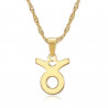 Collier signe astrologique en acier inoxydable plaqué or bobijoo