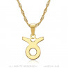 Collier signe astrologique en acier inoxydable plaqué or bobijoo