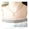 PEF0064 BOBIJOO Jewelry Gold Plated Stainless Steel Zodiac Sign Necklace