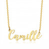 Collier prénom Femme Acier inoxydable Plaqué Or au choix bobijoo